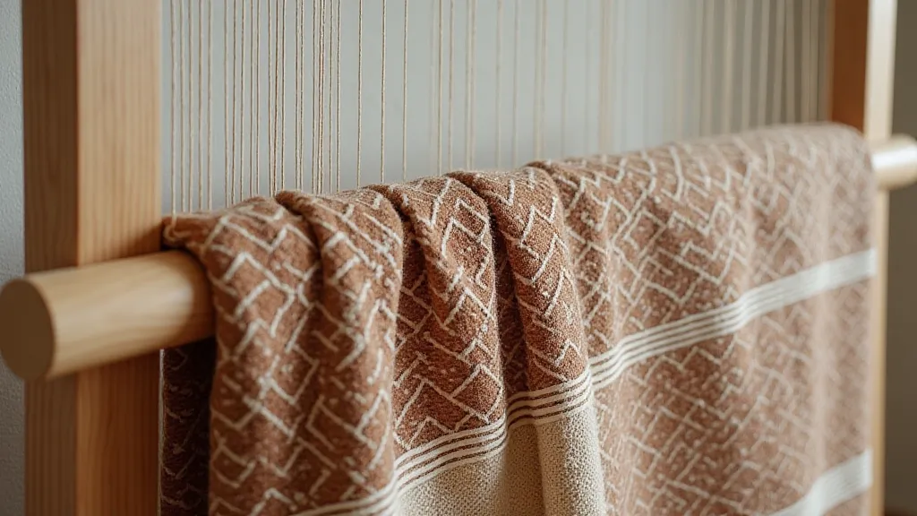 Finished piece of handwoven fabric