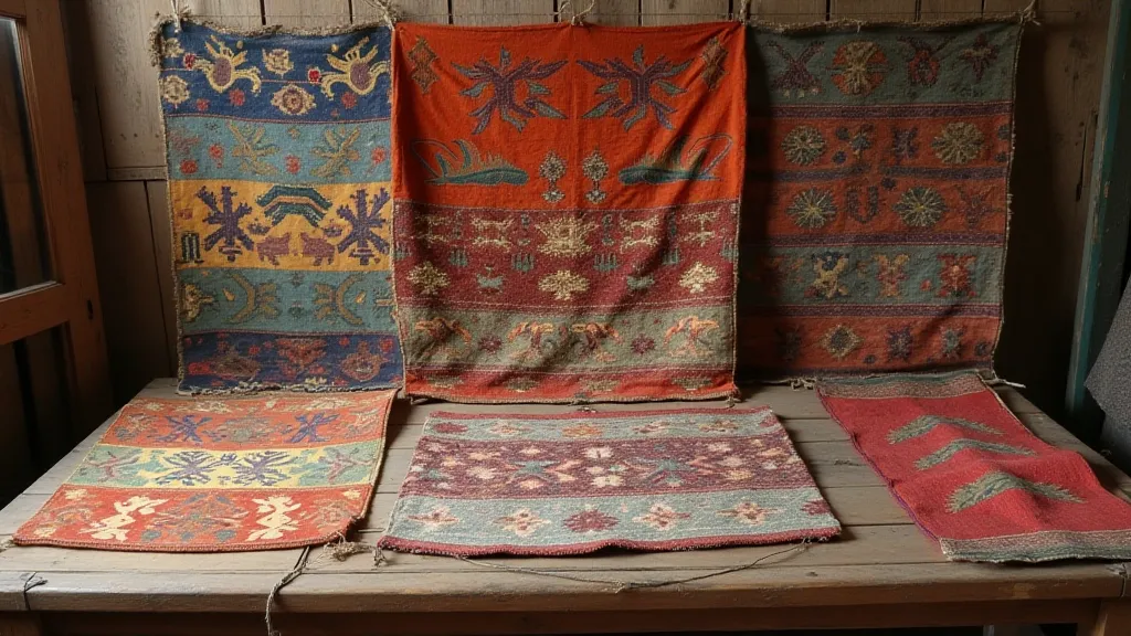 Collection of antique woven textiles