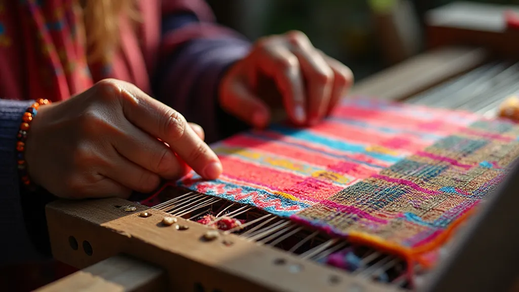 Zapotec woman weaving